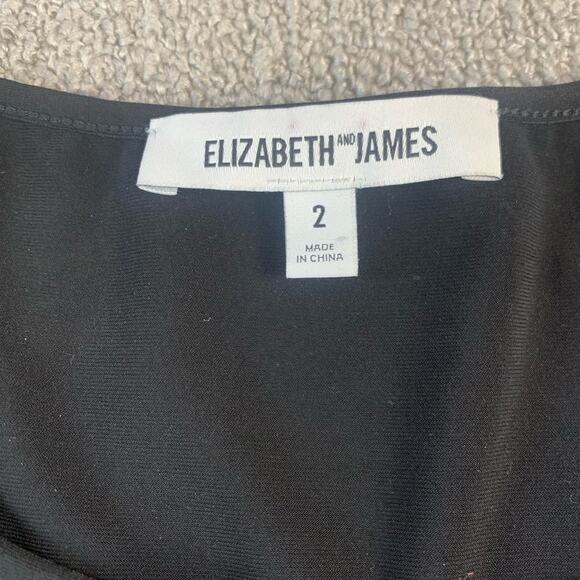 Elizabeth & James Millie Dress Bodycon Long Sleeve Black Size 2 - Picture 7 of 13